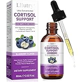 Cortisol Supplement Liquid Drops, Cortisol Supplements for Women & Men, 10 in 1 Cortisol Detox Manager Reducer with Magnesium, Ashwagandha, L-theanine, Hormone Balanced, Sleep Support - 2.02 fl.oz