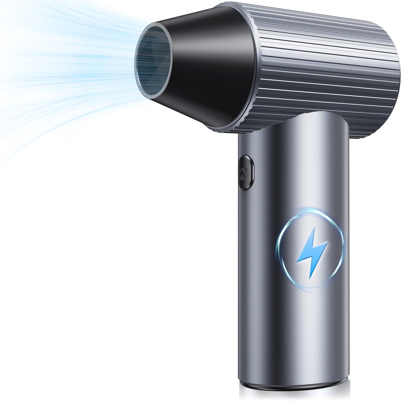 Solareye Compressed Air Duster – 300000RPM Electric Air Duster Air Blower with 3-Speed Cordless Compressed Air Can Alternative – Rechargeable PC Accessories Cleaner for Car, Keyboard & PS5