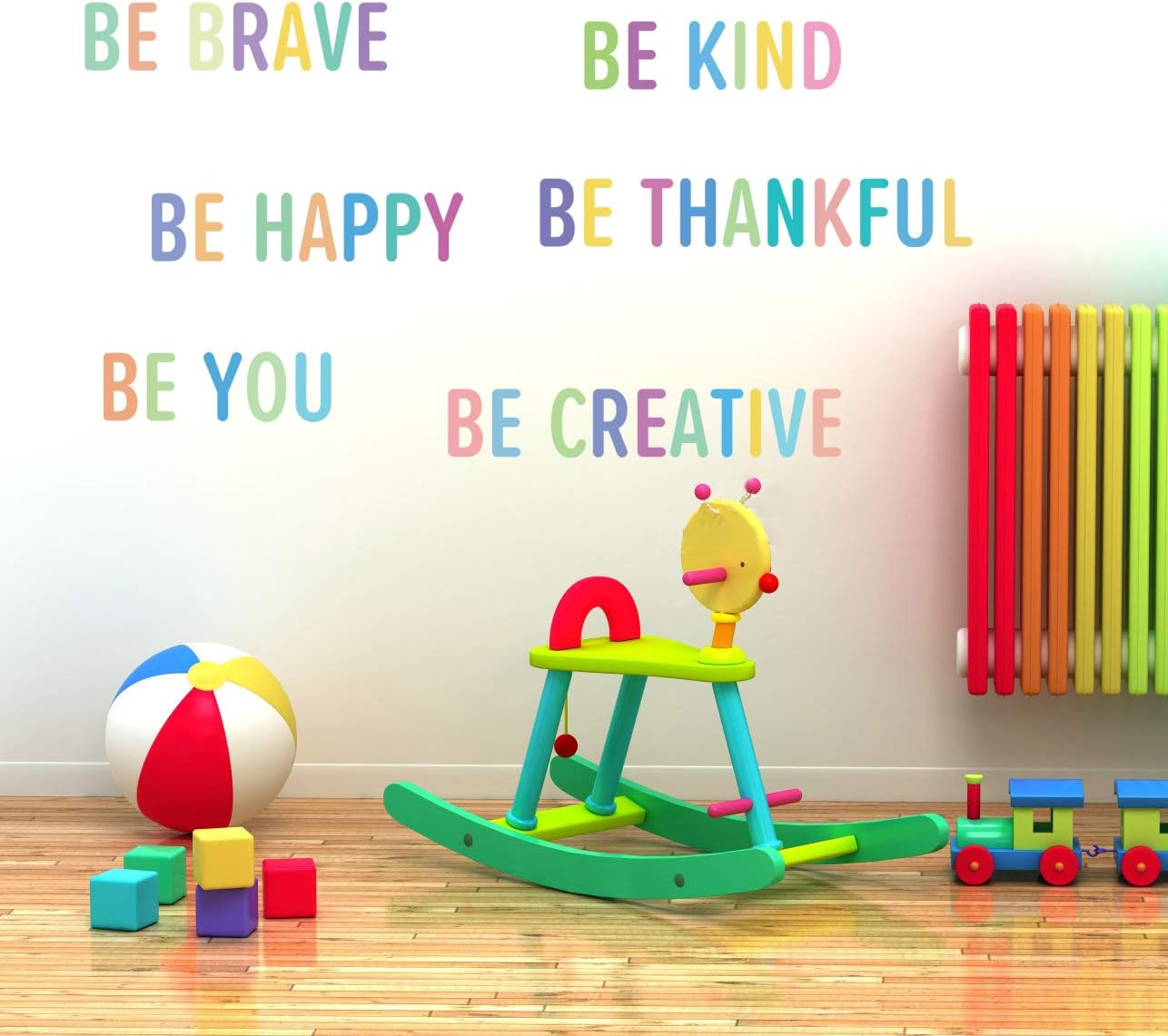 Colorful Inspirational Lettering Quote Wall Decal,Motivational Phrases Wall Stickers-Be Kind - Image 3