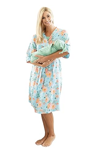 Labor Delivery Gown Matching Birthing Gown And Swaddle Baby Be