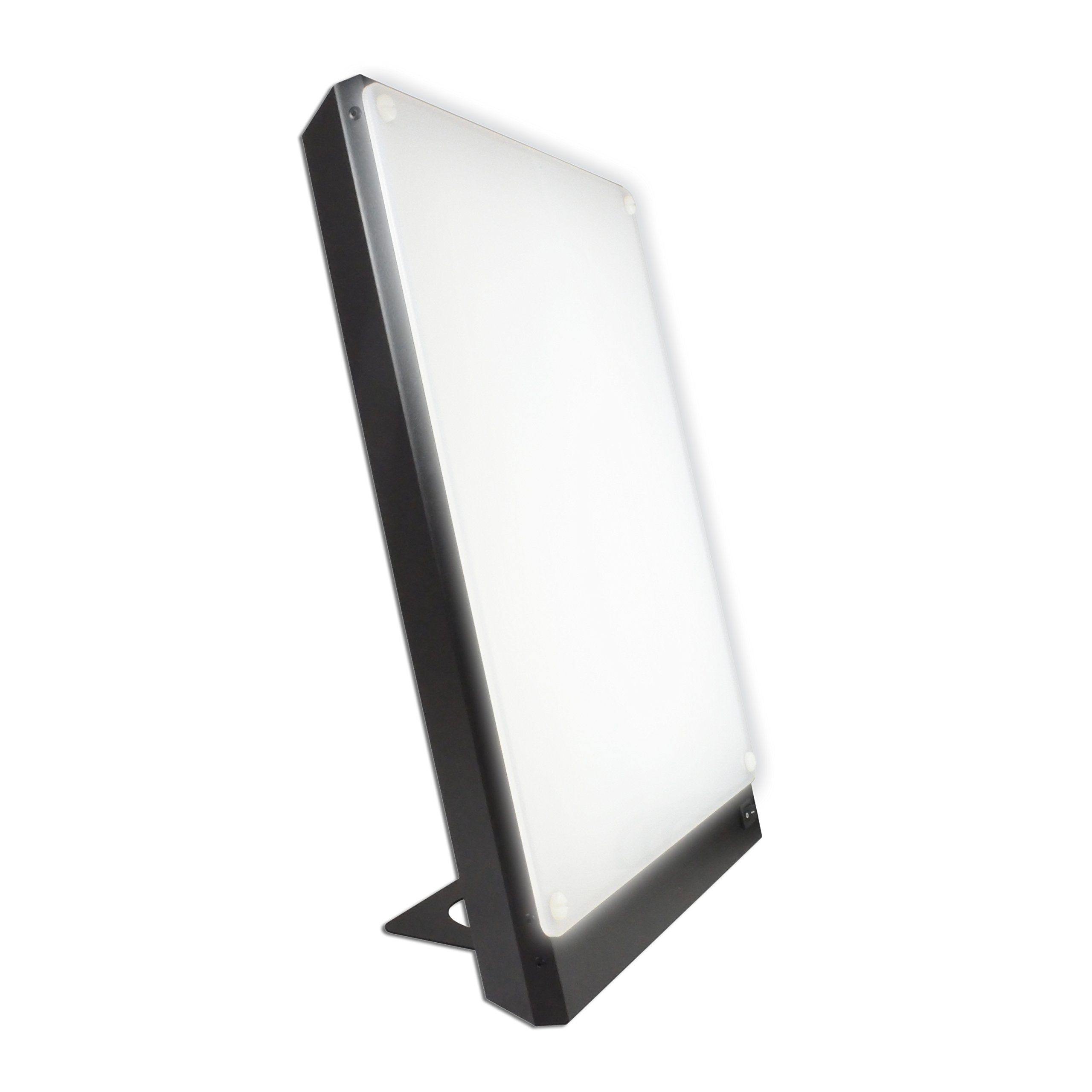 Northern Light Technologies Boxelite 10,000 Lux Bright Light Therapy Lamp – Full Spectrum UV-Free Sunlight Desk Lamp with Large Panel for Energy, Focus, and Alertness – Black