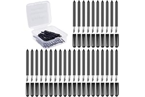 Eyryfui 30Pcs Deep Cut Blades for Cricut Maker 3/Maker/Explore 3/Explore Air 2/Air/One/Venture, Cutting Blades for Slicing, Glitter Vinyl, Cardstock, Faux, Adhesive Foil, Vellum (Black 30pcs)