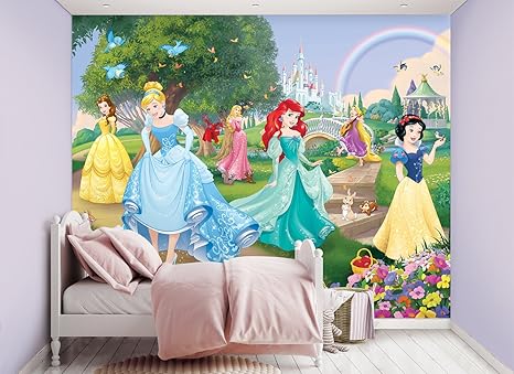 Amazon Co Jp Walltasticディズニープリンセス壁壁画2 44 M X 3 05 M Diy 工具 ガーデン