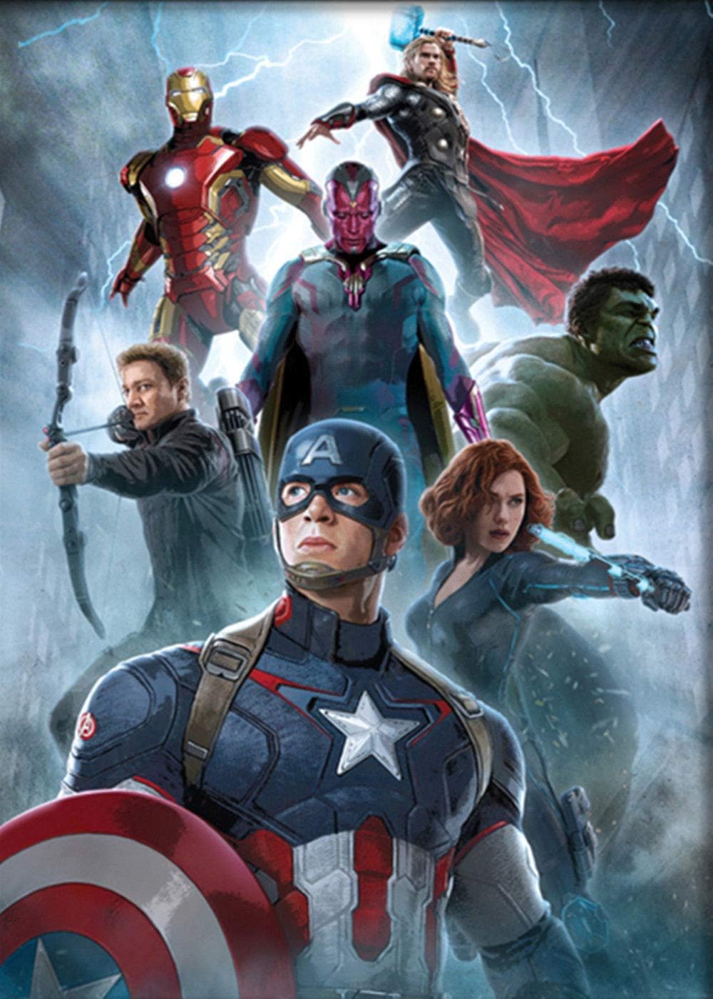 DIY 5D Diamond Painting by Number Kit,The Avengers Crystal Rhinestone Embroidery Cross Stitch Arts Craft Canvas Wall Decor 15.7X11.8inches(Full Drill)