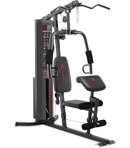 Amazon.com: 150lb Stack Weight Home Gym Machine with Leg Developer