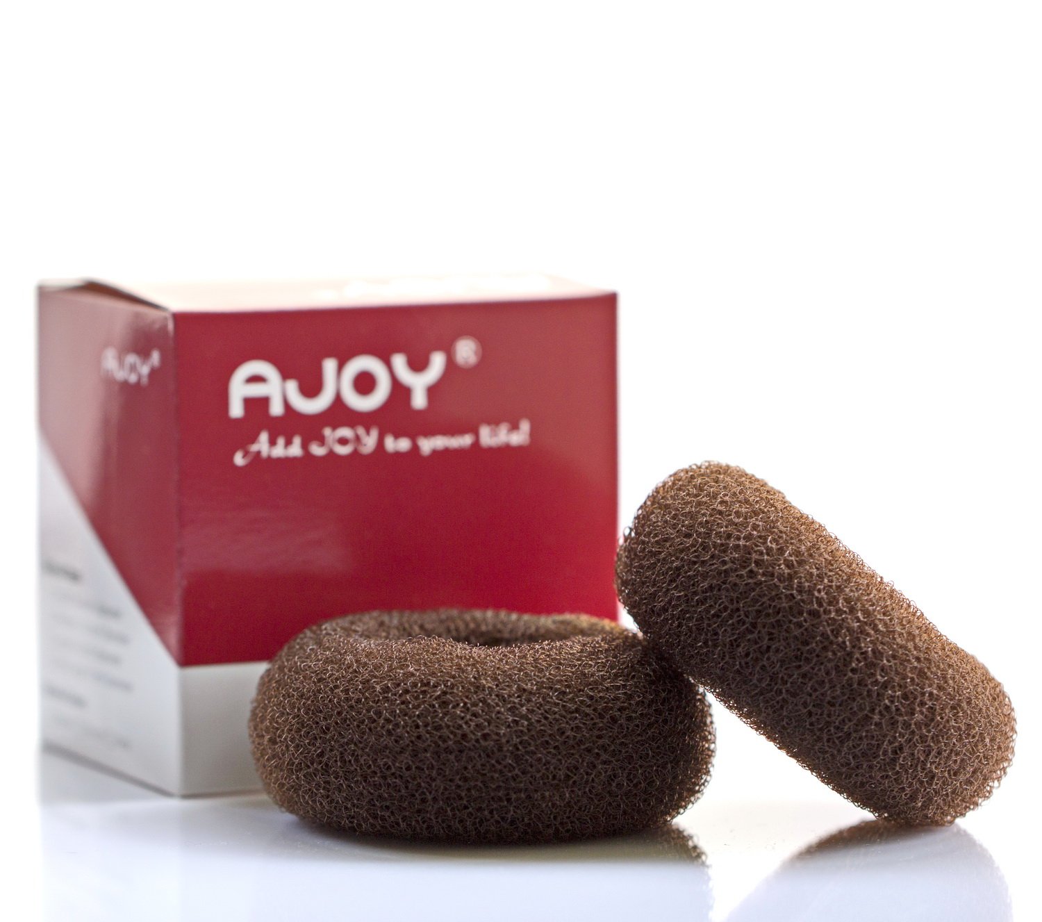 Ajoy Large Donut Bun Maker For Long Hair Blonde 3 6 In 2 Pcs