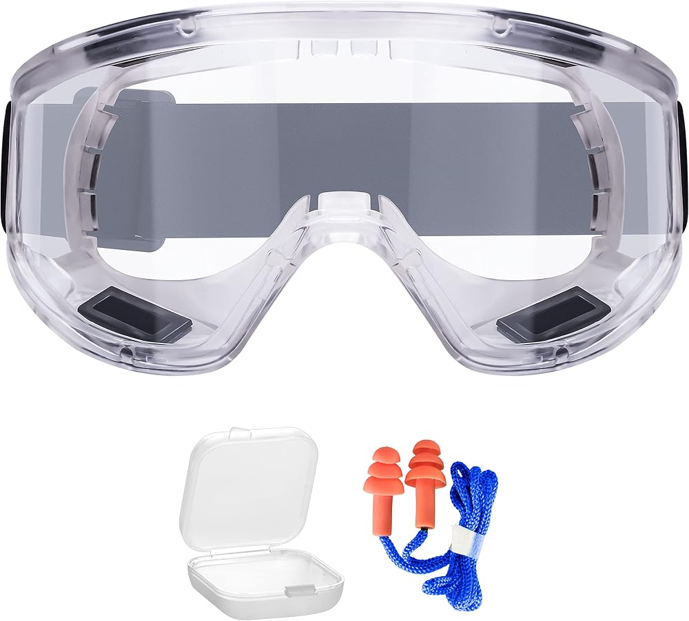 AirGearPro Vision-1000 Anti-Fog Safety Goggles Optical Class 1