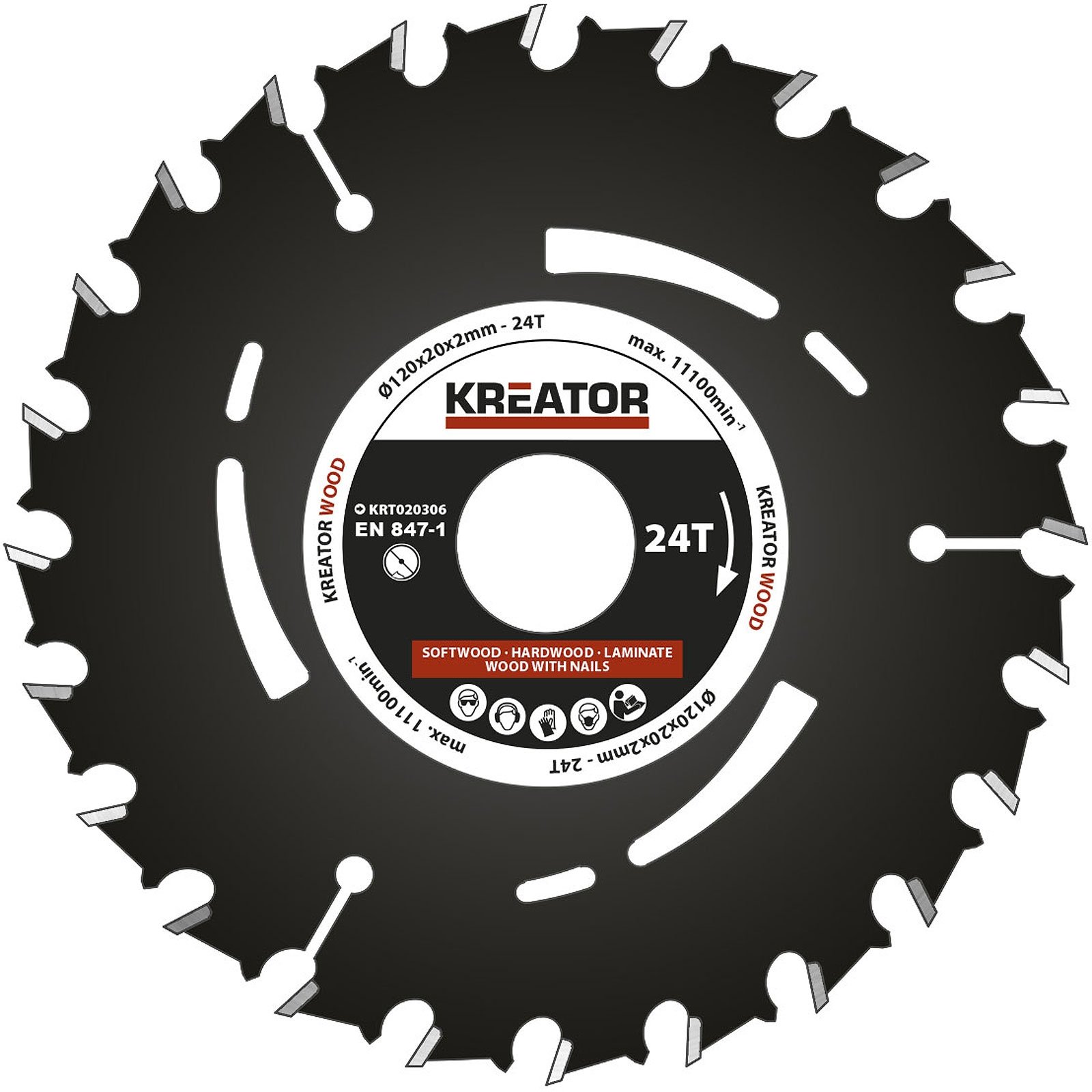 Kreator KRT020306 saw blade Wood 120 Mm24D