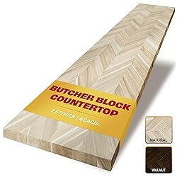 Howizz Chevron Butcher Block Countertop 48 x 25 x