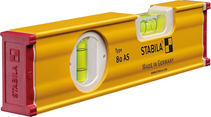 Stabila 80A Type 80 AS Spirit Level, 20 cm – Grip-friendly profile