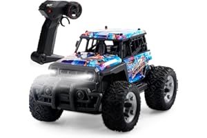 KB KAIBO 1:20 Scale Remote Control Car, 2.4GHz All Terrain Monster Trucks for Boys Age 4-7, 20 Km/h Off Road Rc Cars for 3 4 5 6 7 8 9 10 11 12 Year Old Boy Birthday Gift Christmas-(Blue)