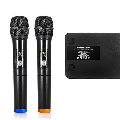 Sound Town Wireless Microphone Karaoke Mixer System with HD Audio