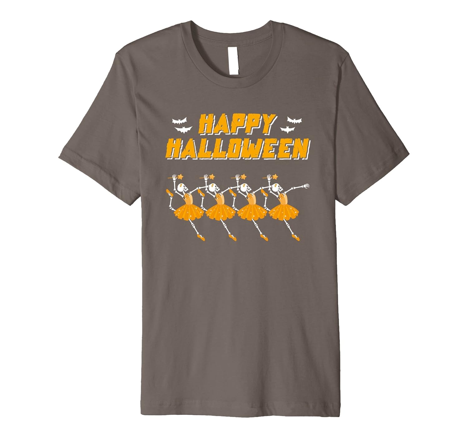 Happy Halloween Dancing Ballet T-Shirt Skeleton Ballerina- TPT