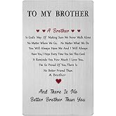 Viayen Valentines Day for Brother, Men Gifts for Brother Birthday Wedding Easter Graduation Christmas Card from Sister