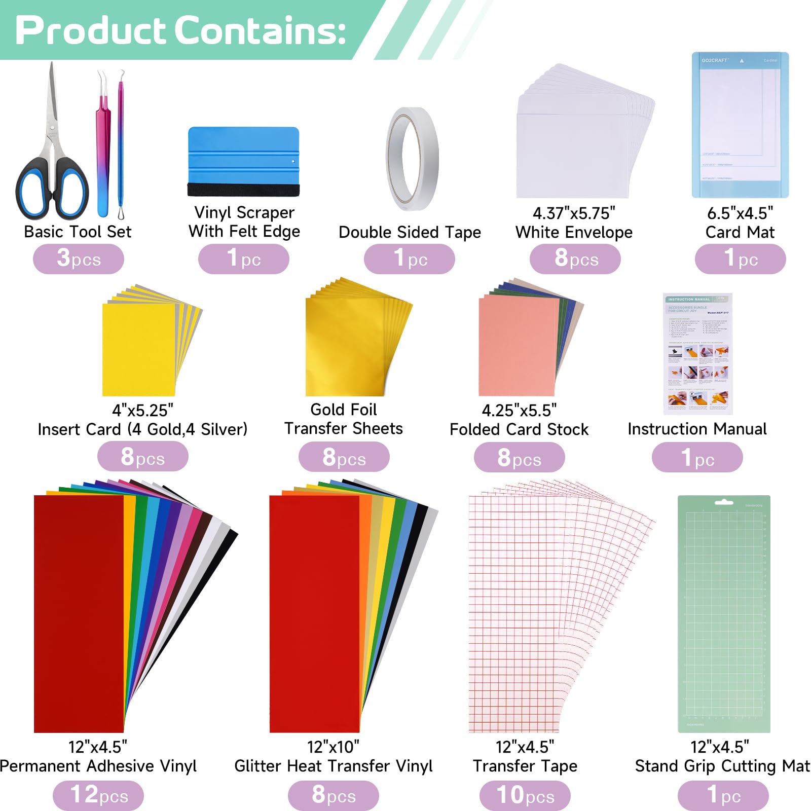 Cricut Starter Pack consumabili per Cricut JOY