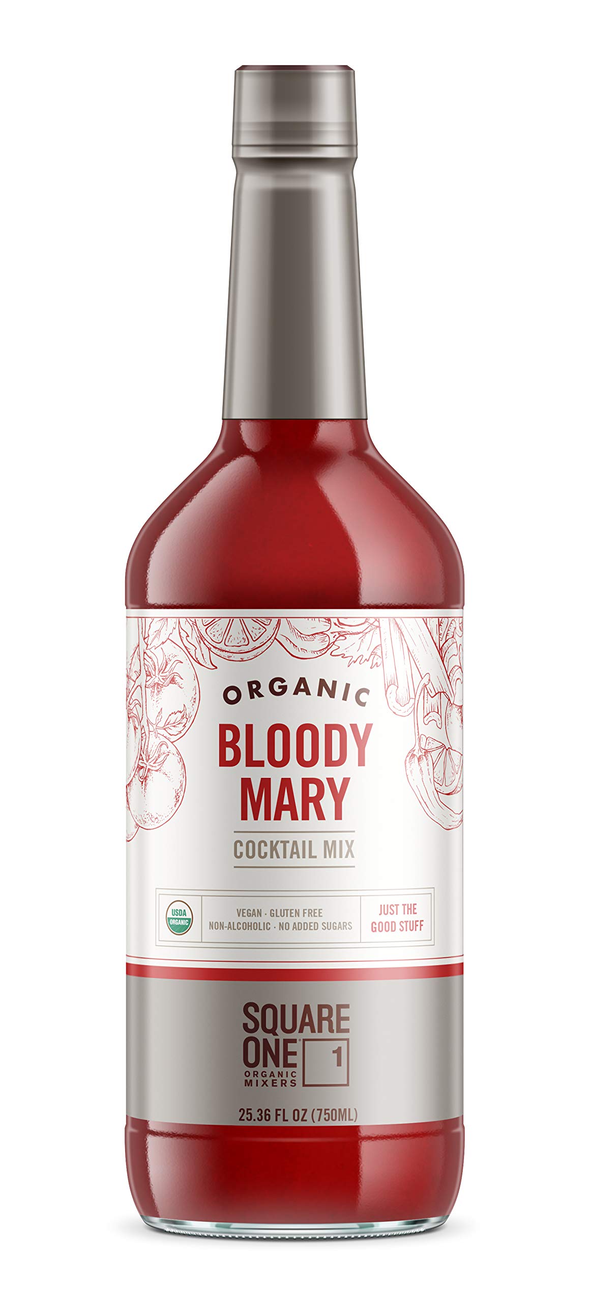 SQUARE ONE Organic Bloody Mary Cocktail Mix, 750 ML