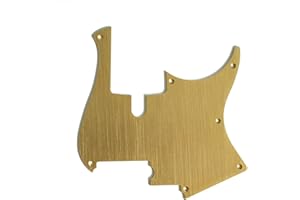 HEMIOLA Pickguard for Yamaha BB Series Bass Guitars, Gold Anodized, Compatible with 4 String BB234/434/734A/P34 Models, 1 Unit