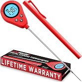 Alpha Grillers Instant Read Meat Thermometer Digital Probe for Food &amp; Bread | Great for Cooking &amp; Baking Sourdough Bread, Fast Probe Kitchen Thermometer