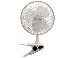Holmes Convertible Desk & Clip Fan, White HCF0611A-WM