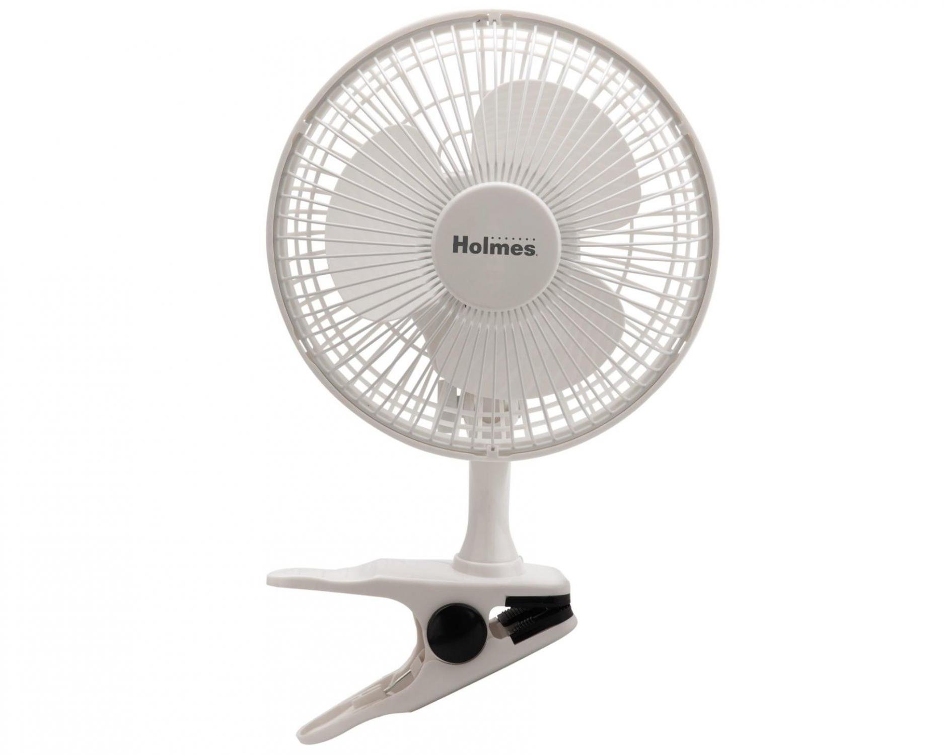 Holmes Convertible Desk & Clip Fan, White HCF0611A-WM