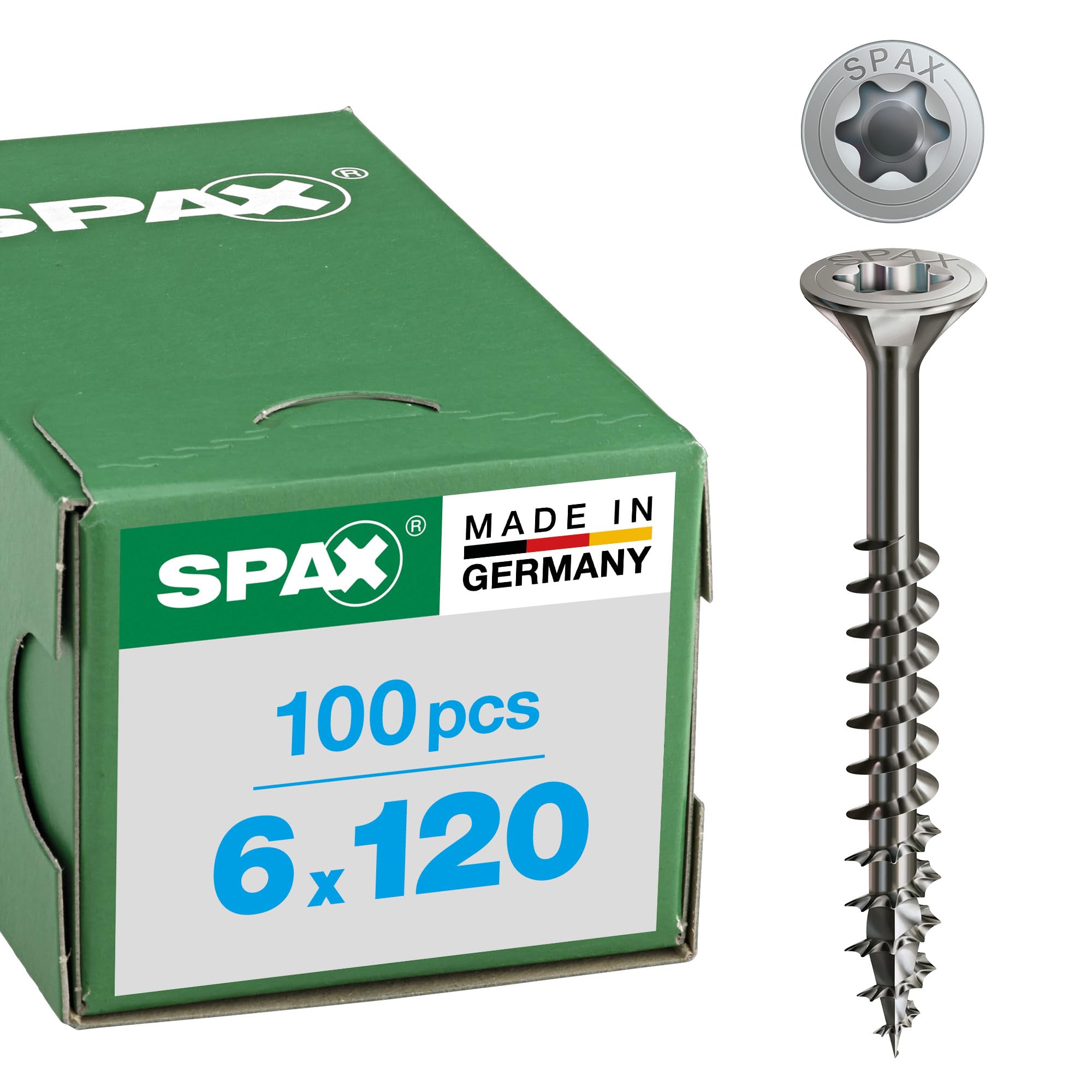 Spax T-Star Plus – All-Purpose Screw, Countersunk Head, T, 4Cut, Partial Thread, Stainless Steel A2, 1.4567 – 0197000350303, 0197000601203 — image 1