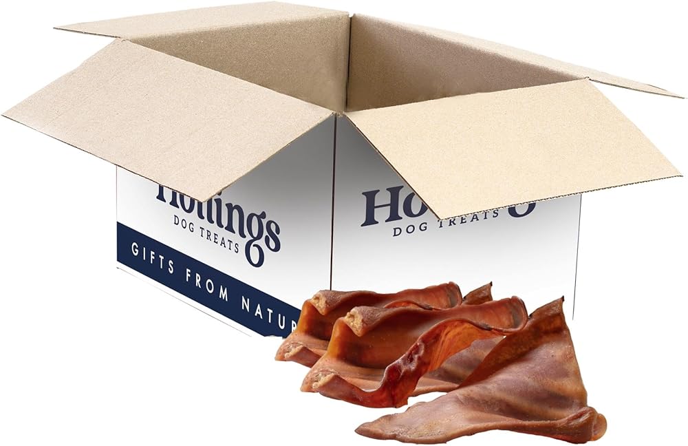 Hollings Pig Ears Dog Treats 100% Natural Grain Free 20 Loose