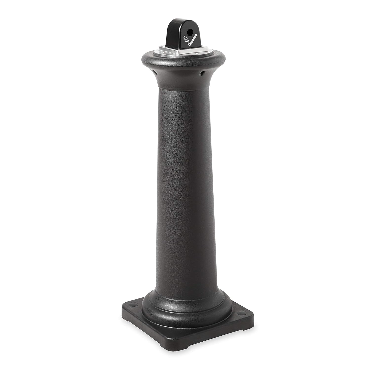 Rubbermaid Commercial Products FG9W3000BLA GroundsKeeper Tuscan Smoking Management Station, Silver (Renewed)