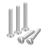uxcell #6-32x1 Pan Head Machine Screws, 304