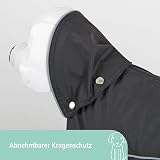 Kerbl Pet Raincoat Manchester Medium Black Waterproof Windproof 40cm view 6