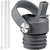 VGHNQ Straw Lid for Hydroflask, Lids with Straw for Hydro Flask 18 21 24 oz Standard Mouth, Replacement Sport Cap for HydroFlask Top Lid with Flexible Handle, Sport Water Bottle Cap Accessories