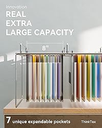 ThinkTex Plastic Expanding Hanging File Folders, 7