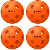 Srikel Outdoor/Indoor Pickleball Balls - USAPA Approved, 4/12/36/50/100Pack | Seamless Roto-Molded Design for Durability,Crack-Resistant 40-Hole Pickle Ball for Beginner Intermediate Pro Player