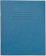Rhino 8 x 6.5 Exercise Book 48 Page Pack of 10 Light Blue view 3