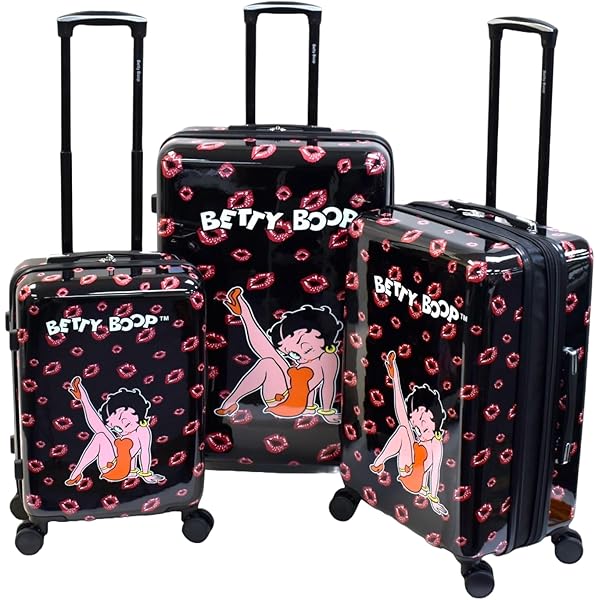 Betty Boop - シロップページ　三点セット Amazon.com | Betty Boop 3 Pieces Luggage Set. Lightweight