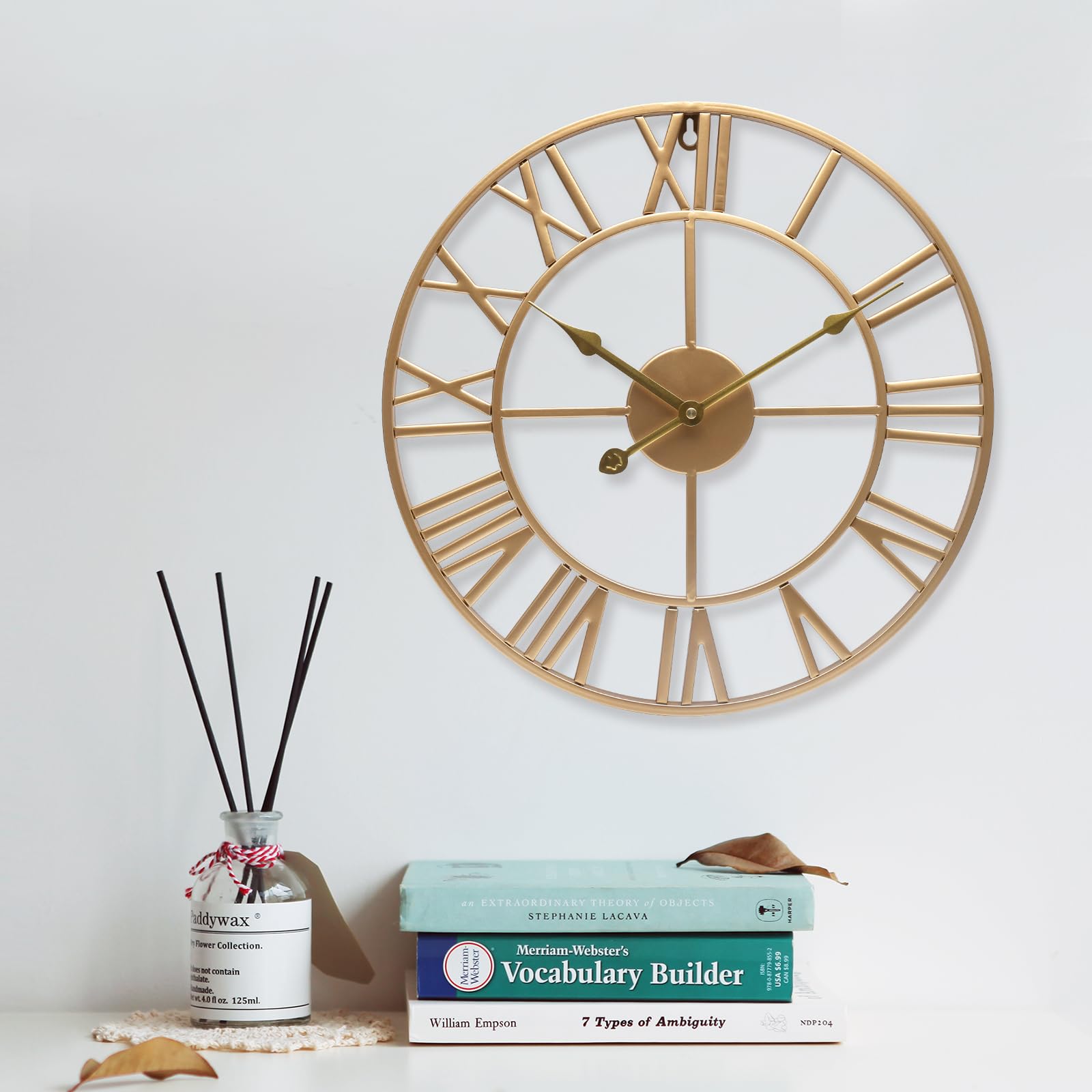 Photo 1 of ***FACTORY SEALED***
bakbrand Large Wall Clock 32 Inch Gold Roman Numerals Metal Clock Battery Operated Silent Non-Ticking Decor Clock Modern Round Oversize Wall Clocks for Home, Hotel, Office, Bedroom (Gold, 32inch)