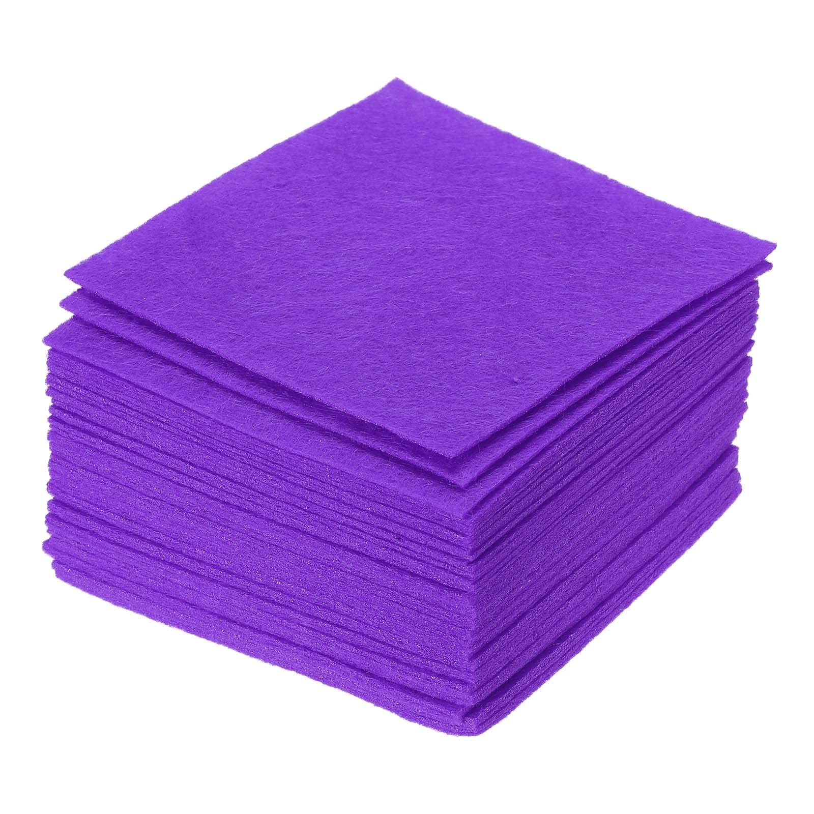 PATIKIL Soft Felt Sheets Fabric Craft Sheets Dark Purple 4 Inch x 4 Inch for DIY, Hobby, Decoration Pack of 42