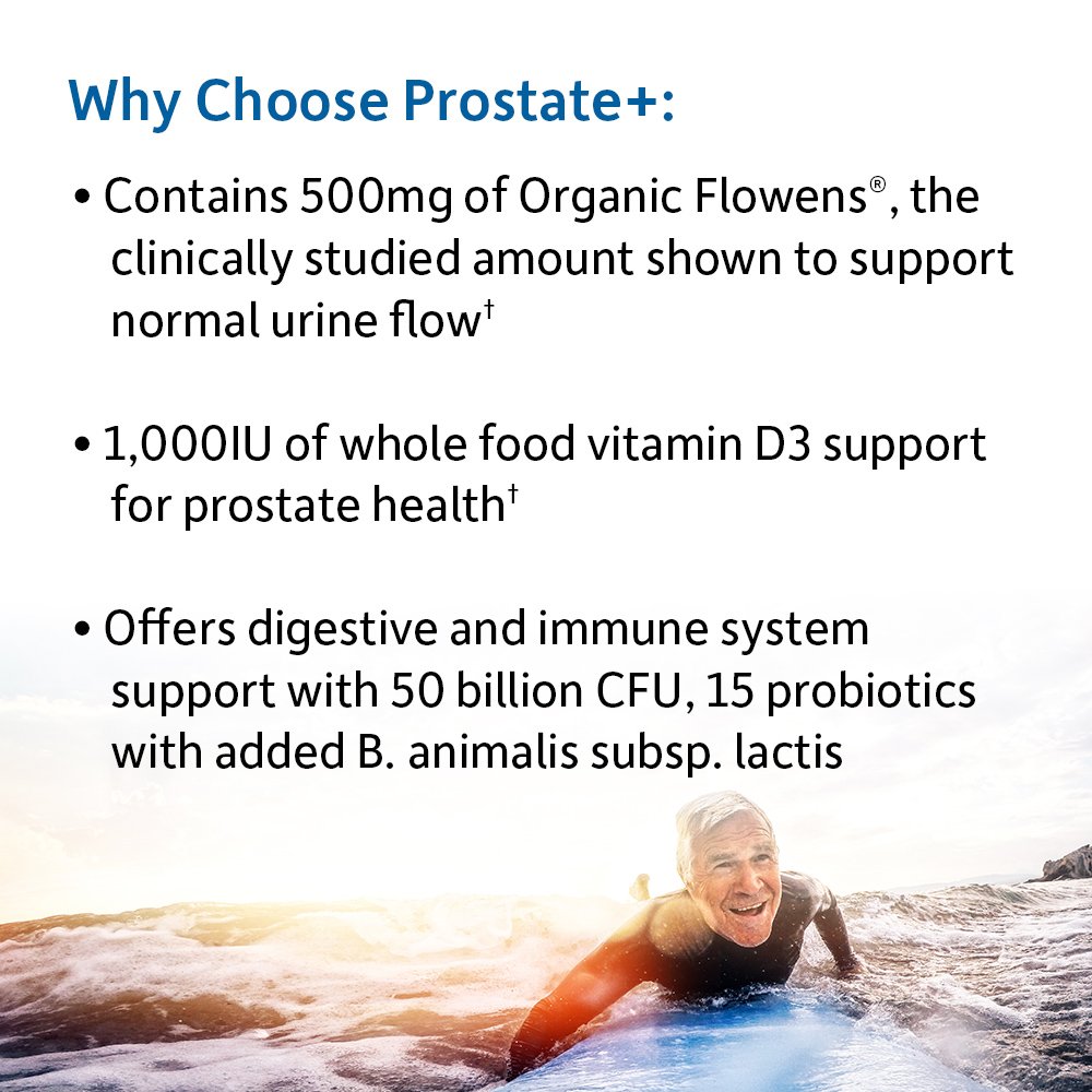 Garden of Life Dr. Formulated Probiotics Prostate+ - Acidophilus and Probiotic Supports Healthy Prostate and Digestive Balance - Shelf Stable - Gluten, Dairy, and Soy-Free - 60 Vegetarian Capsules