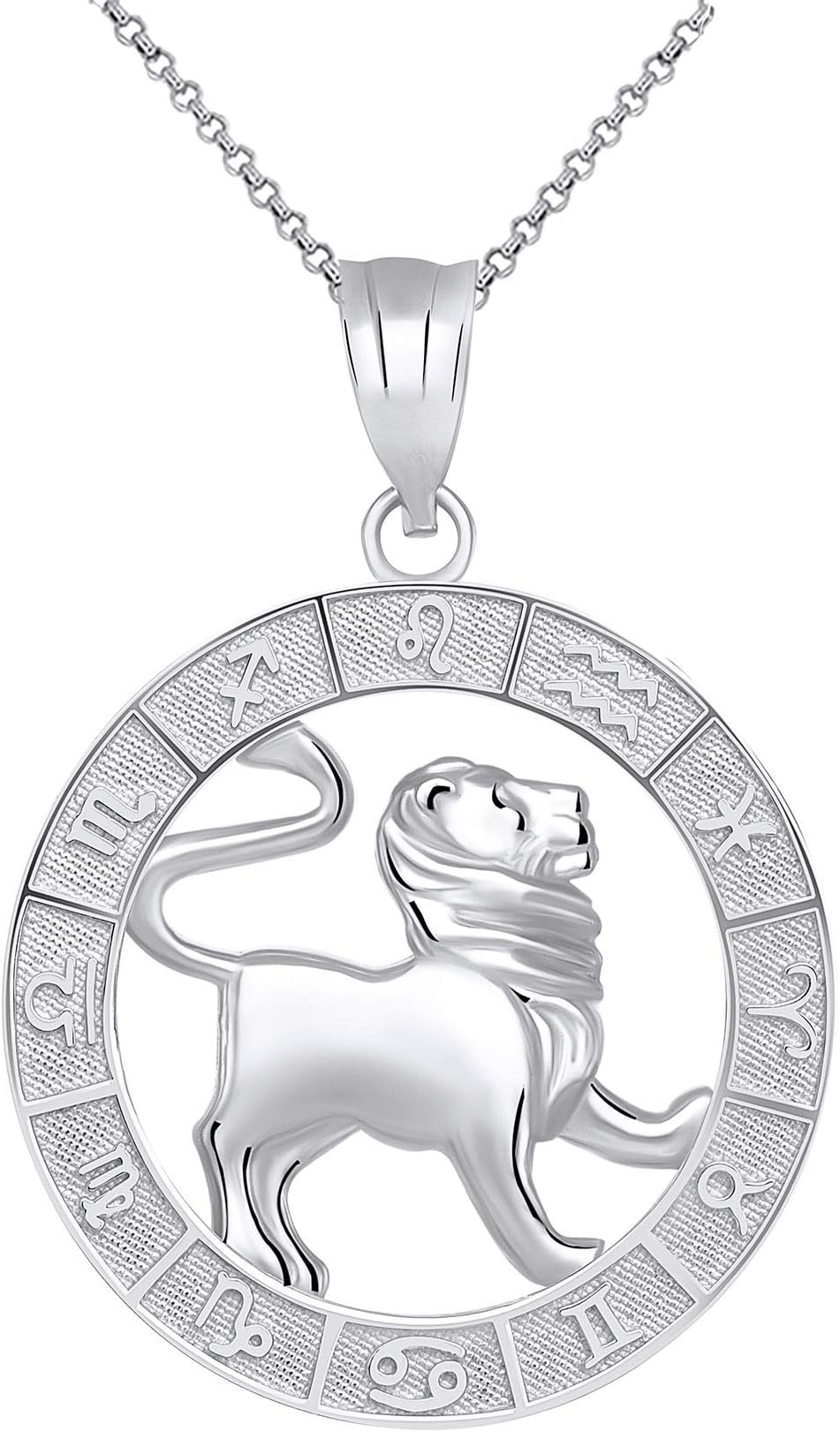 Sterling Silver Zodiac Pendant Necklace