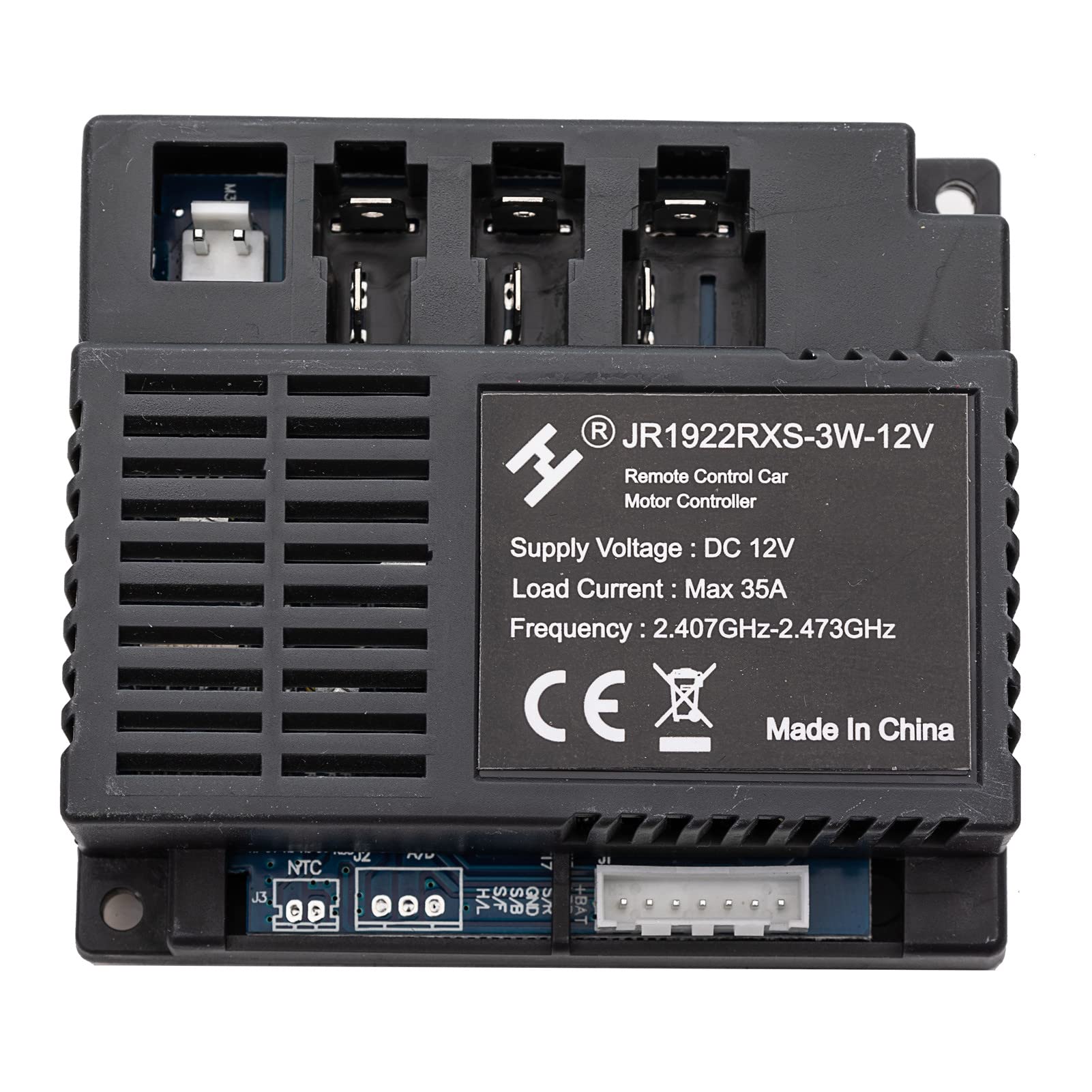 2.4G Bluetooth Remote Control and JR1922RXS-3W-12V Receiver Kit Kids Powered Ride On Car,Controller Control Box Accessories for Children Electric Ride On Car Replacement Parts