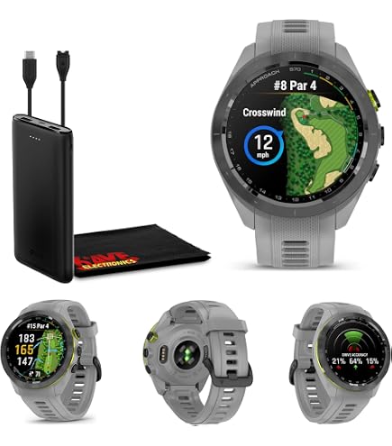 Amazon.com: Garmin Approach S70 42mm Fitness Tracker Watch, GPS