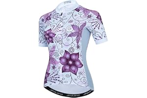 Teleyi Women's Cycling Jersey Bike MTB Short Sleeve Bicycle T-Shirt Clothing Jacket Quick-Dry Tops S-3XL
