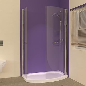 Small Bathroom Ideas Uniarc Hinged Walk In Shower Enclosure With Tray Amazon Co Uk Diy Tools