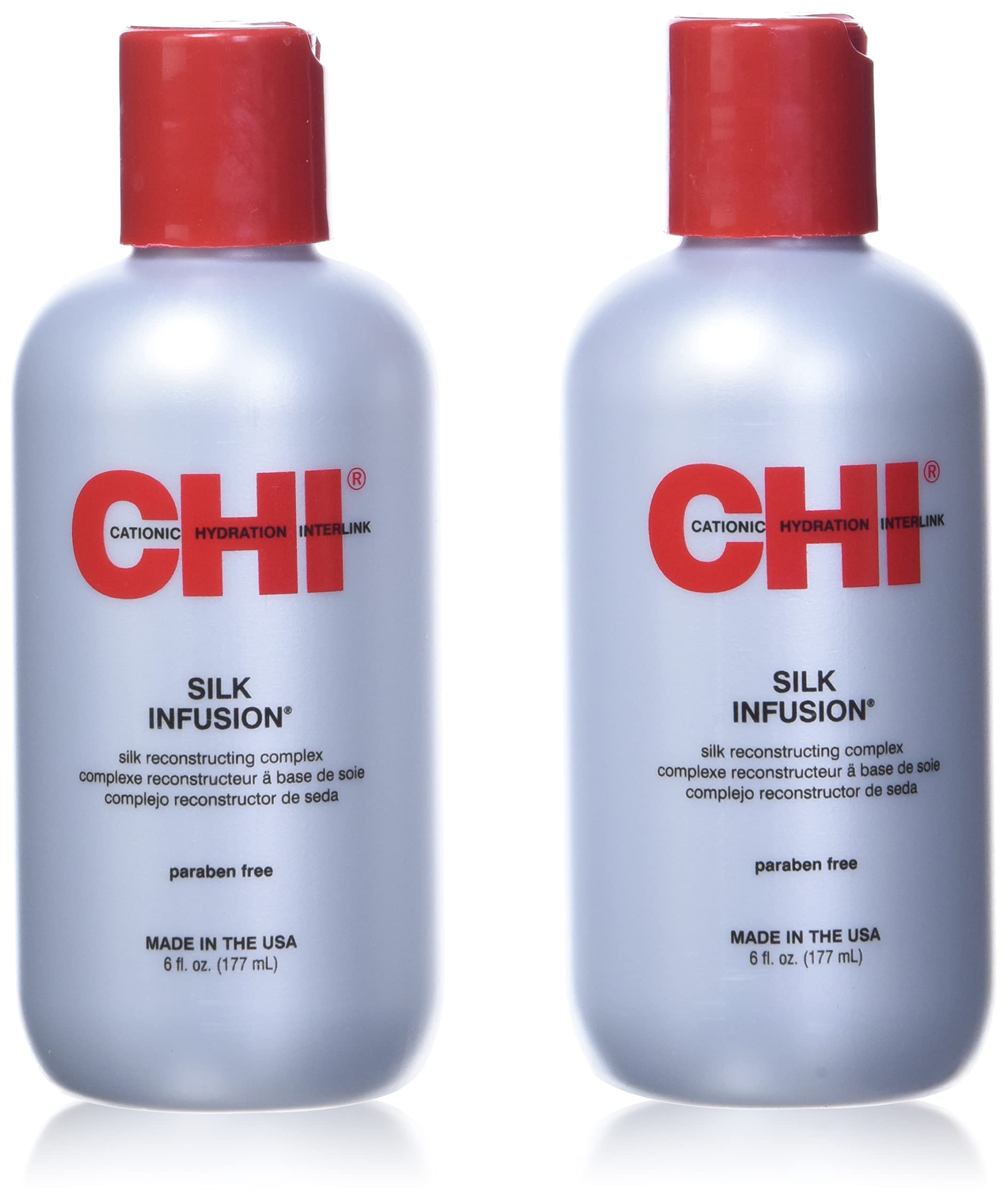 Photo 1 of CHI Infra Silk Infusion, Leave-In Reconstructing Treatment To Strengthen & Protect All Hair Types, Alcohol-Free, 12 Oz, Pack of 2