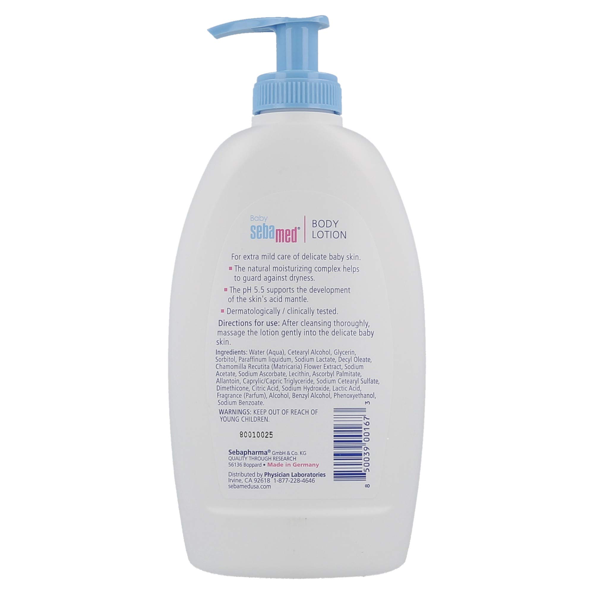 Sebamed Baby Lotion pH 5.5 Ultra Mild Hydration Dermatologist