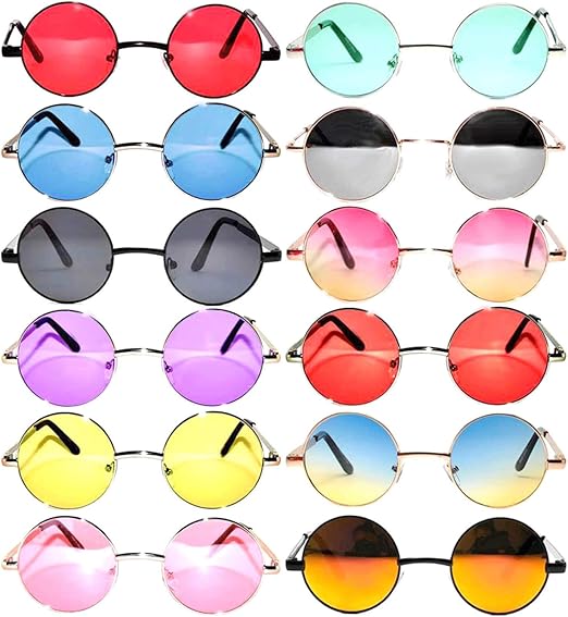 round colored glasses