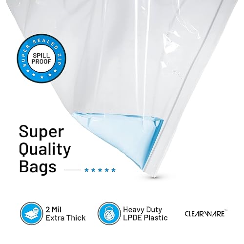 12 Large Storage Bags With Zipper Top Gallon Bags 18