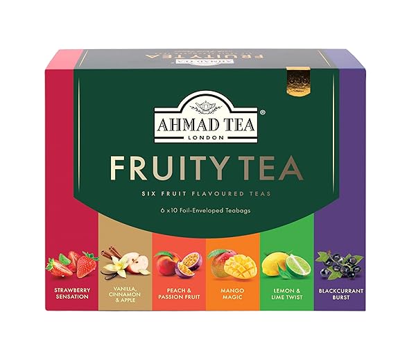 AHMAD TEA FRUITY TEA BAGS, 60 COUNT