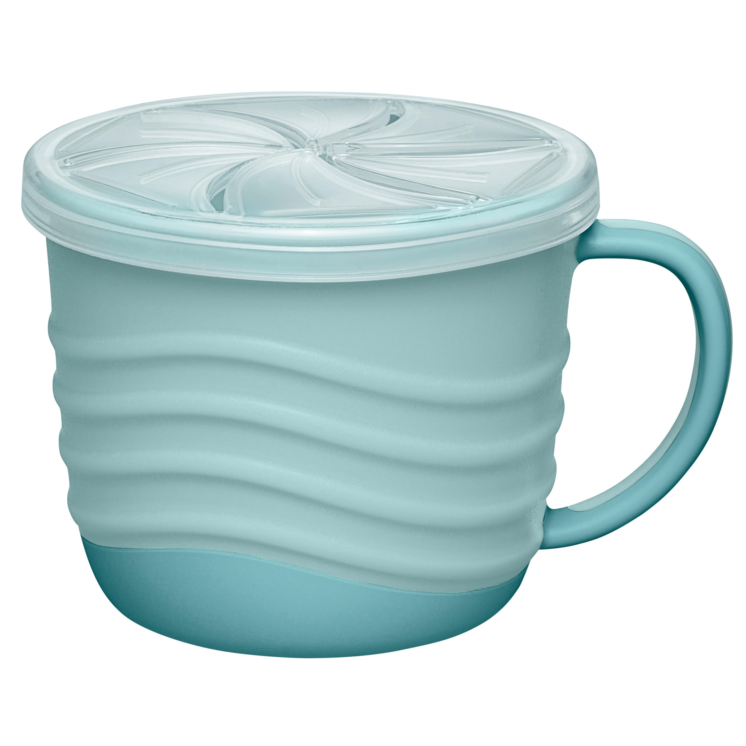 nip – 2in1 Snackbox | Bruchfester Snackbecher mit Deckel für Babys ab 9 Monaten aus über 90% nachwachsenden Rohstoffen. Ergonomischer Trinkbecher und Snackbox in einem | 250ml, Blau