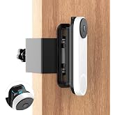 Borcorz Anti-Theft Adjustable Mount for Google Nest Doorbell (Battery), No Drill Mount for Google Doorbell Camera, Adjustable (45&deg; Left and Right) Angle for Apartment Home Renters