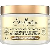 SheaMoisture Jamaican Black Castor Oil Strengthen & Restore for damaged or chemically processed hair Leave-In Conditioner cru